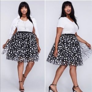 Polka Dot Tulle Skirt Lane Bryant Size 18/20